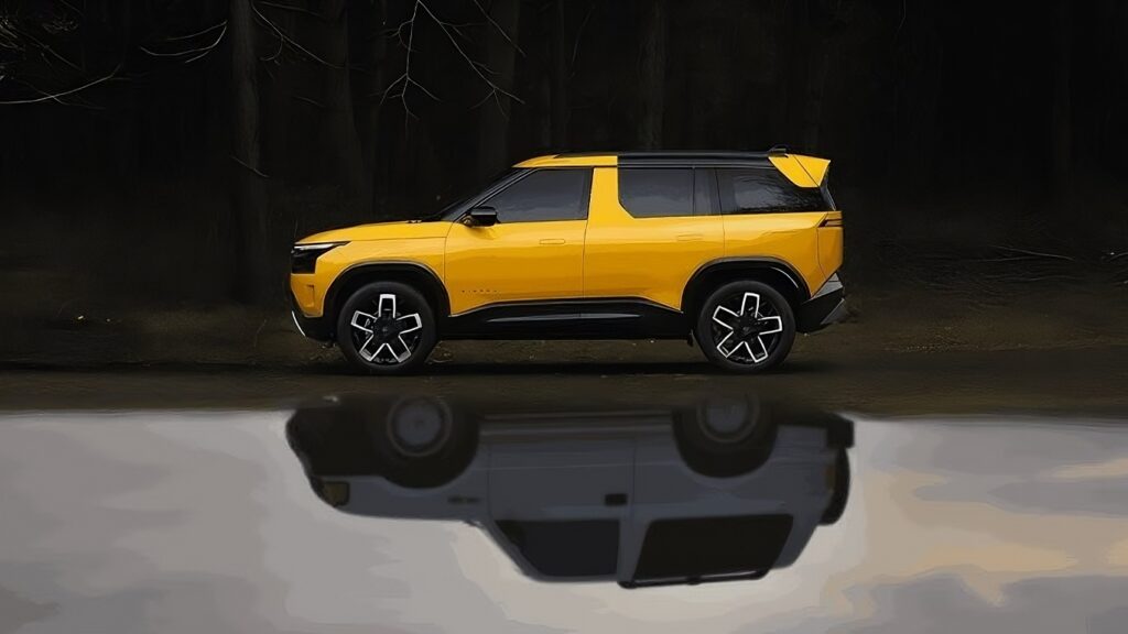 Tata Sierra EV 2025 front with split LED headlamps and panoramic rear glass